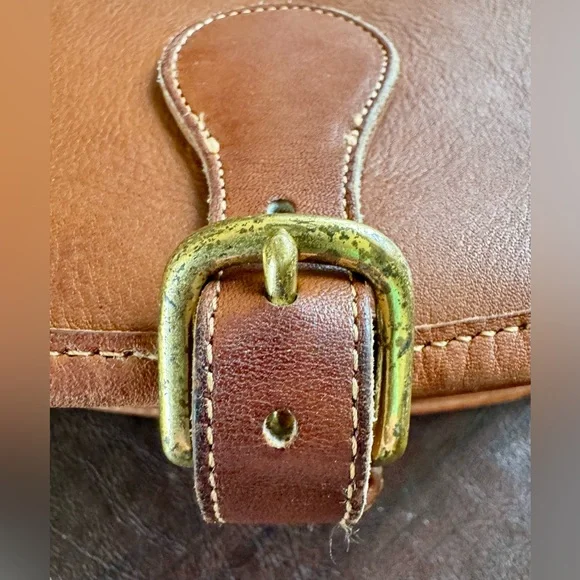 COACH Rare Vintage Saddle Bag in British Tan EUC - Picture 15 of 16